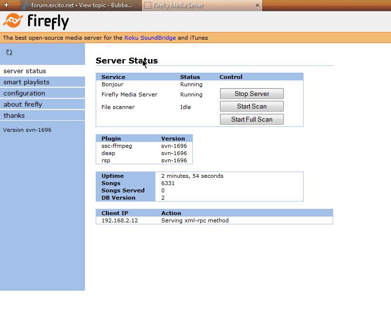 Firefly Server Status