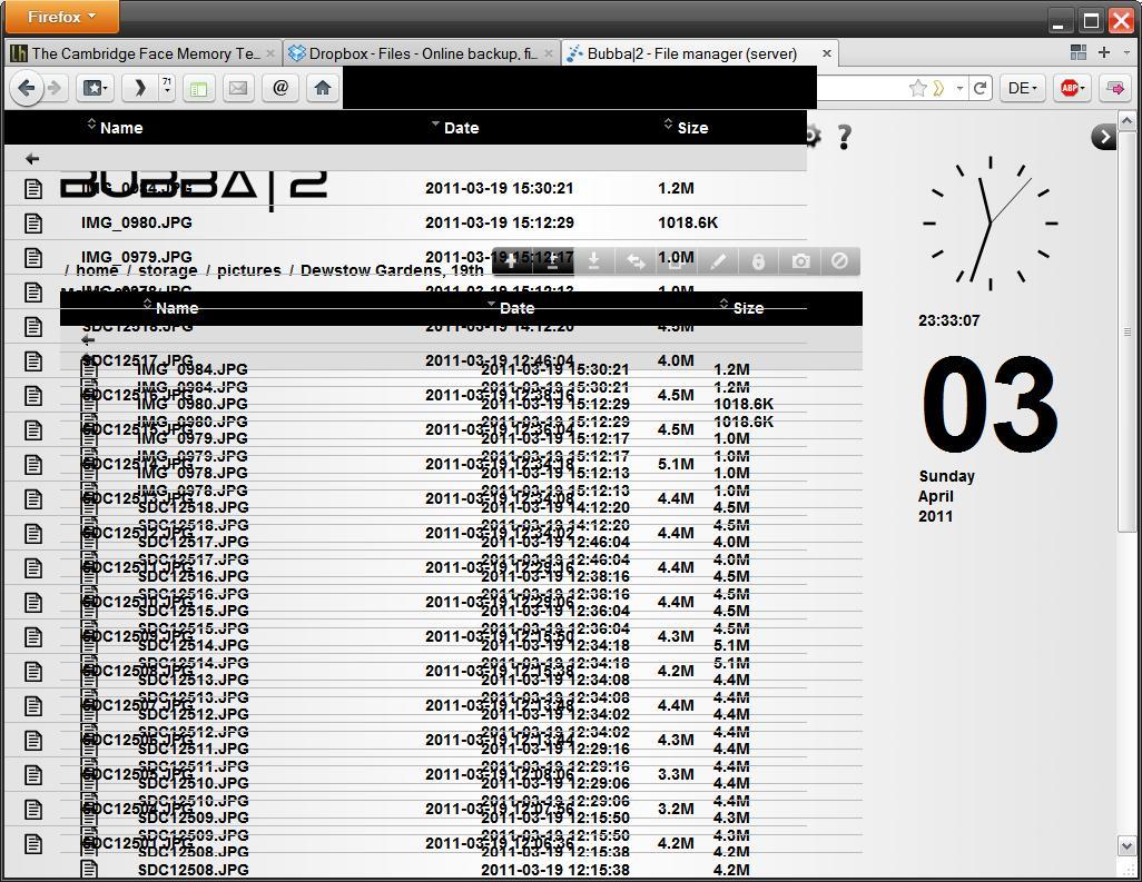 File Manager gone for a Burton.